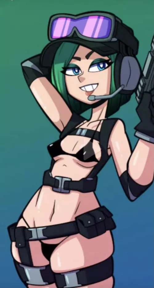 LF Color Source: Green Hair, Bikini, Blue Eyes, Ela Bosak by ShyniDE