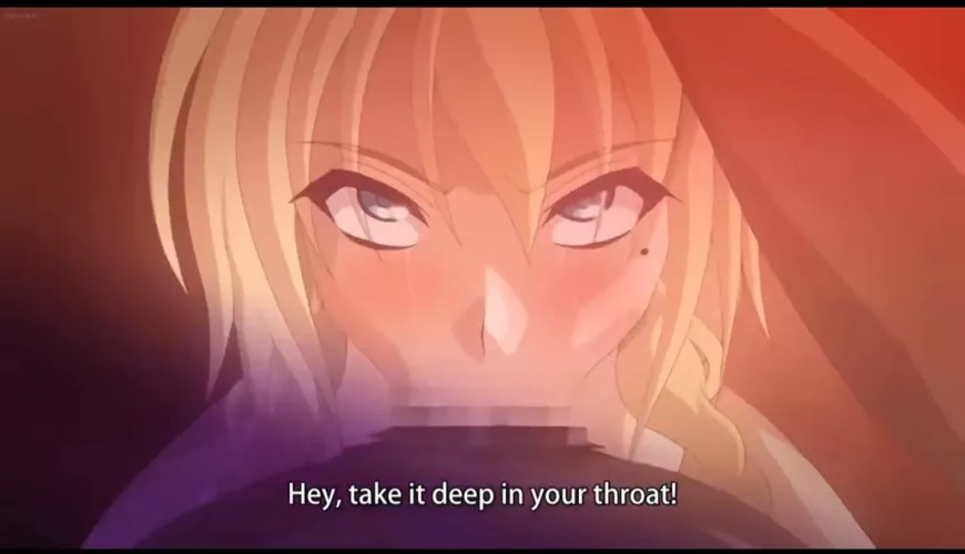 LF color source: hentai blonde girl tied up giving a blowjob making the man come 3 times by danielhao