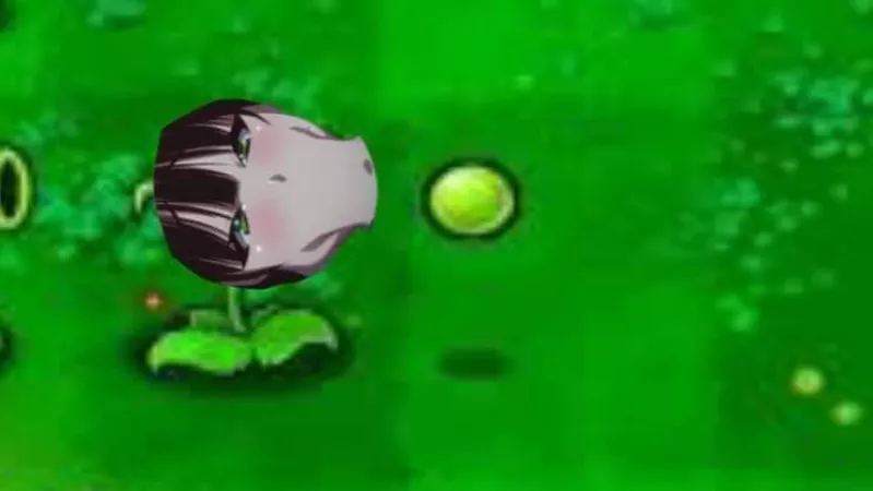 LF Color Source: meme, plants vs zombies, 1girl, blowjob, blush, green eyes, brown hair by baonguyen2002