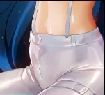 LF Color Source: Midriff, Blue hair, white pants, Vienna, Tights, Virtual youtuber, White belt posted by Cata_I