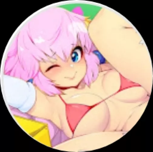 LF color source: pink hair, bikini, legs up, white gloves, blue eyes by Kvowothe