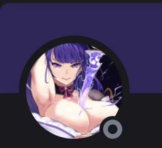 LF Color Source: raiden shogun, 1girl, sword, purple hair/eyes, large breasts by Still_Piglet