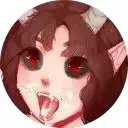 LF Color Source: Red Eyes, Brown Hair, 1girl, Horns, Demon, Facial, Blushing, Tongue, Elf Ears posted by ThunderWolfWyvern