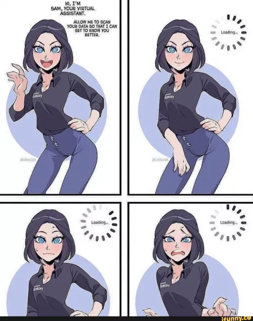 Lf Color Source: Samsung Sam, 4 panels, loading circle, 