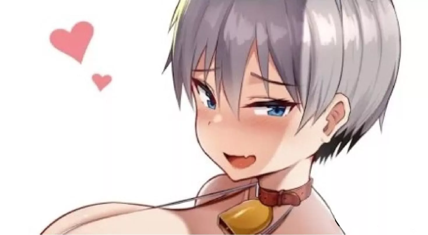 LF Color Source: Short hair, Grey hair, Fang, Choker, Blush, Big boobs, Hearts posted by porn_acc_lmao