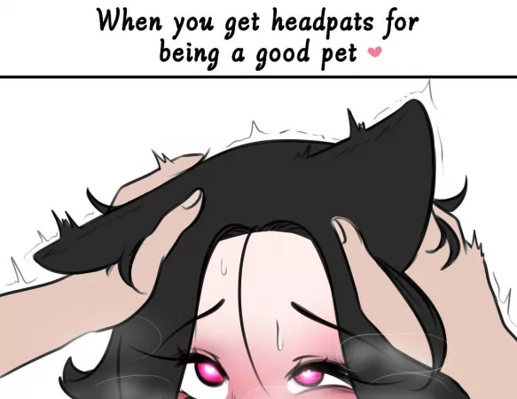 LF color source: text, 1girl, black hair, pleasure face, Catgirl by No_Warthog_2488