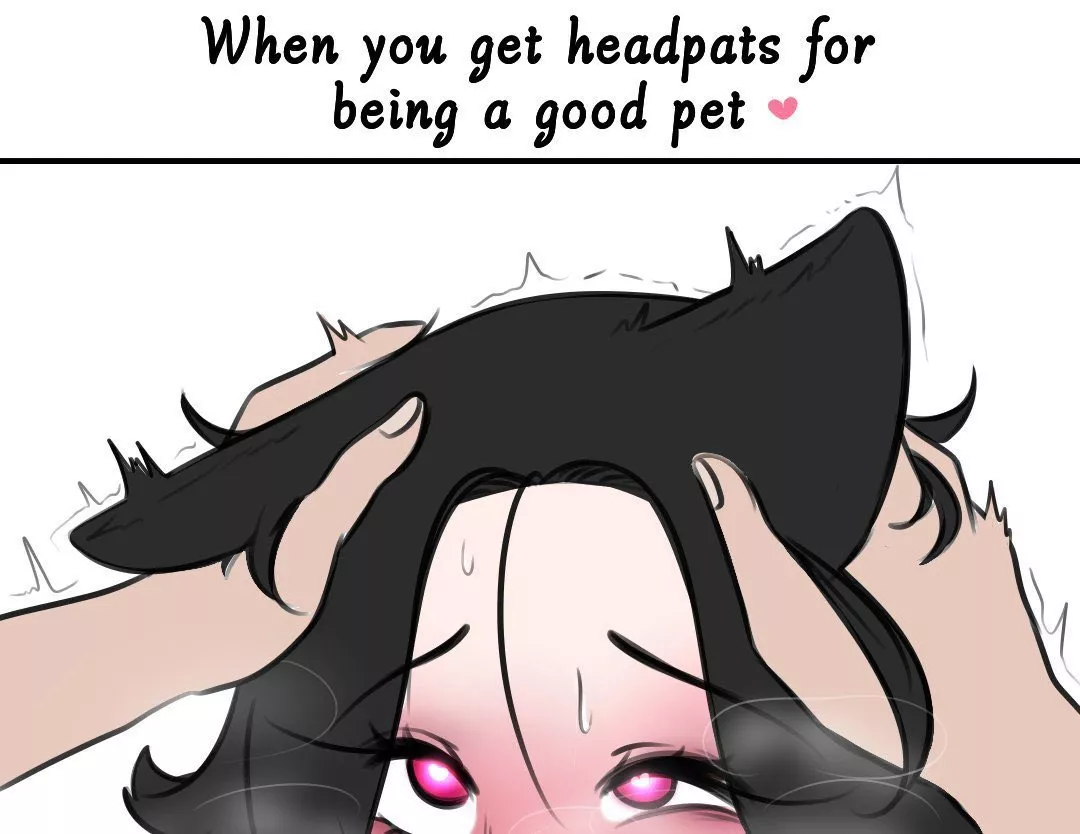 LF color source: text, 1girl, black hair, pleasure face, Catgirl posted by No_Warthog_2488