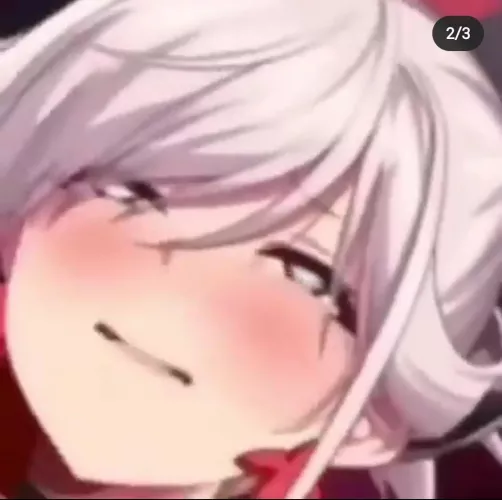 LF Color Source: white hair, 1girl, blue eyes, crossed eyes, red earrings by CrustyTape