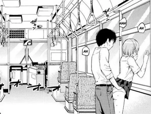 LF Mono Source: 1boy, 1girl, public sex, clothed sex, from behind, bus, skirt, school uniform by brnt927