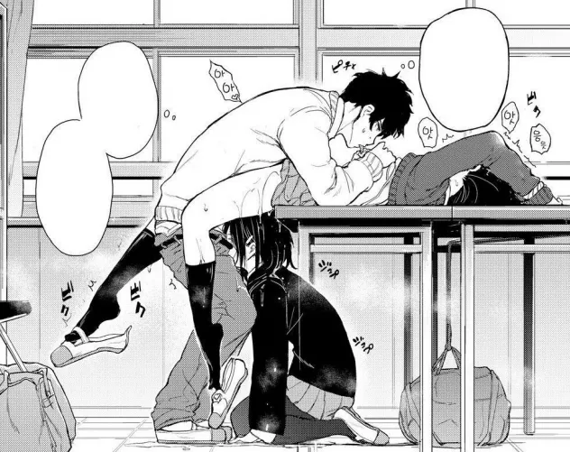 LF Mono Source: 1boy, 2girls, eating tits, blowjob,under desk. by Muted-Contract1889