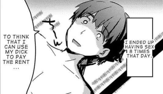 lf mono source; 1boy, exhausted, I ended up having sex 8 times that day. , To think that I can use my dick to pay rent... posted by otogishi1026