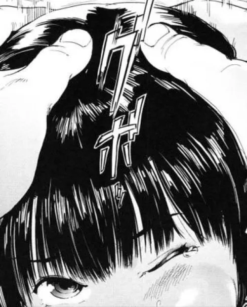 LF Mono Source: 1girl, 1boy, bangs, hands on head, fellatio, tears, sfx, blush, winking by Irriella