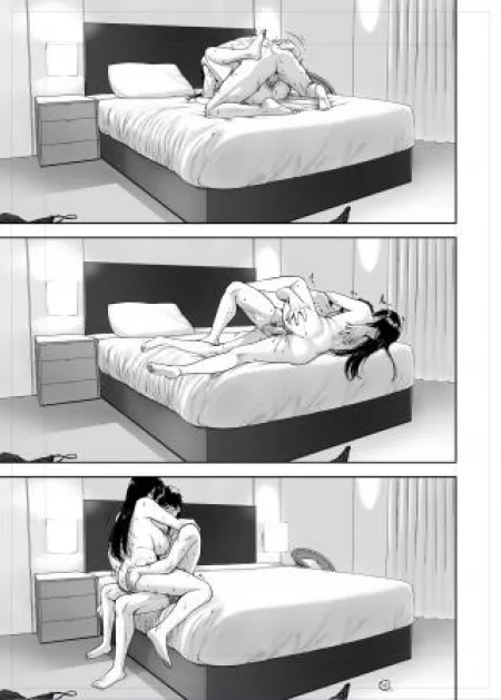 LF Mono Source: 1girl, 1boy, bed room, sex, sex position, hugging, nude, sweat by Re4NightWing