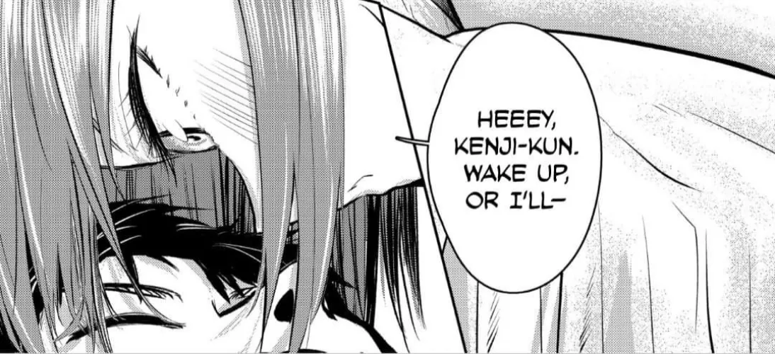 LF Mono Source: 1girl, 1boy, eyes closed, black hair, long nose, blush, 