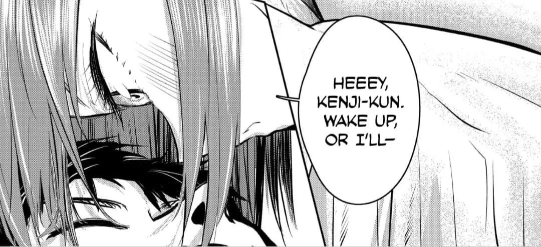 LF Mono Source: 1girl, 1boy, eyes closed, black hair, long nose, blush, 