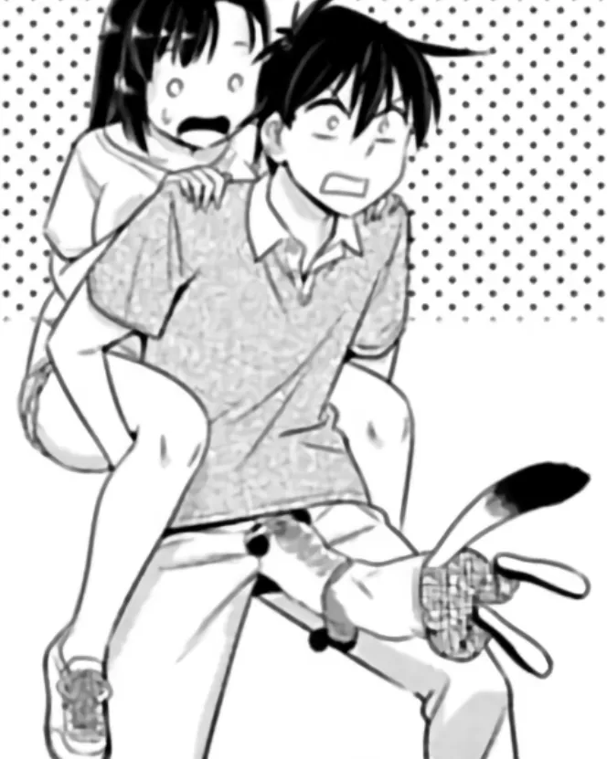 LF Mono Source: 1girl, 1boy,Piggback,Hands on shoulder, Scared, Half dick posted by ZeDasCobres