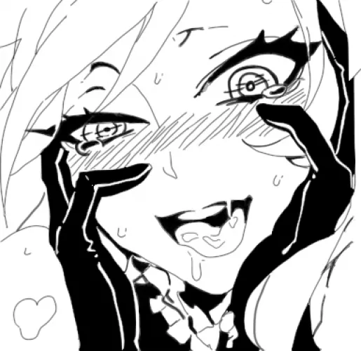 LF Mono source: 1girl, ahegao, saliva/cum in mouth, sweat by RTXChungusTi