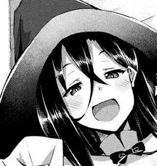 LF Mono Source: 1girl, blush, witch hat, neck ribbon posted by TrinitySeven7