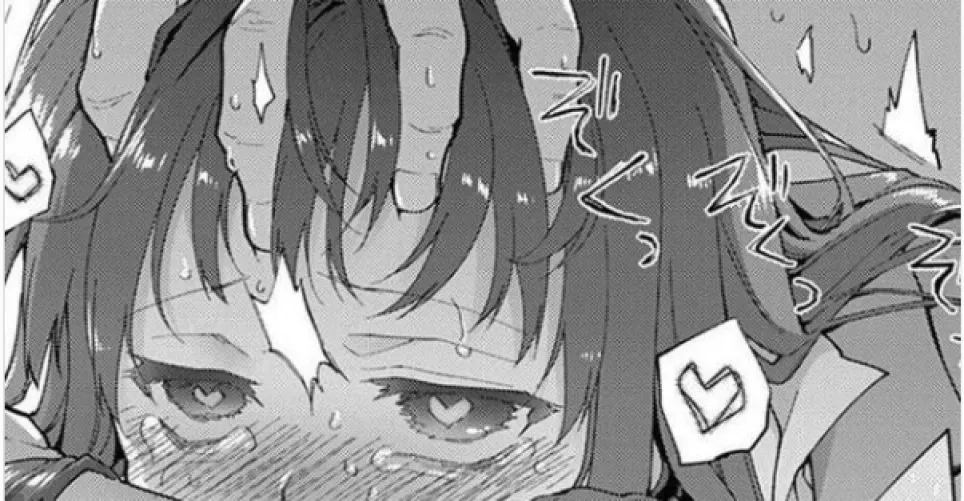 LF Mono Source: 1girl, heart eyes, tears, sweat, bangs, male hand by TheVeilofSpirits