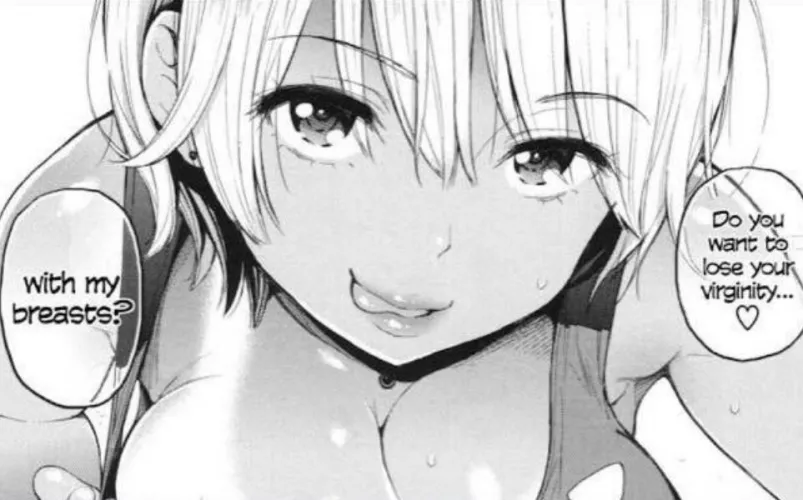 Lf Mono Source: 1girl, tan lines, blonde hair, and big breast “ Do you want to lose your virginity…” “To my breast?” by ThatOneAsianInYou