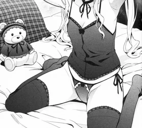 LF mono source: 1girl, tank top, panties by zaronimos