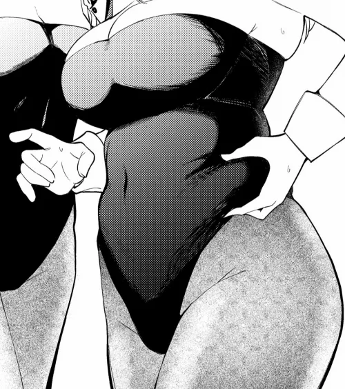 LF Mono Source: 2girl, Belly button, Bunny girl, Busty, Chubby, Stocking by AaronNCB