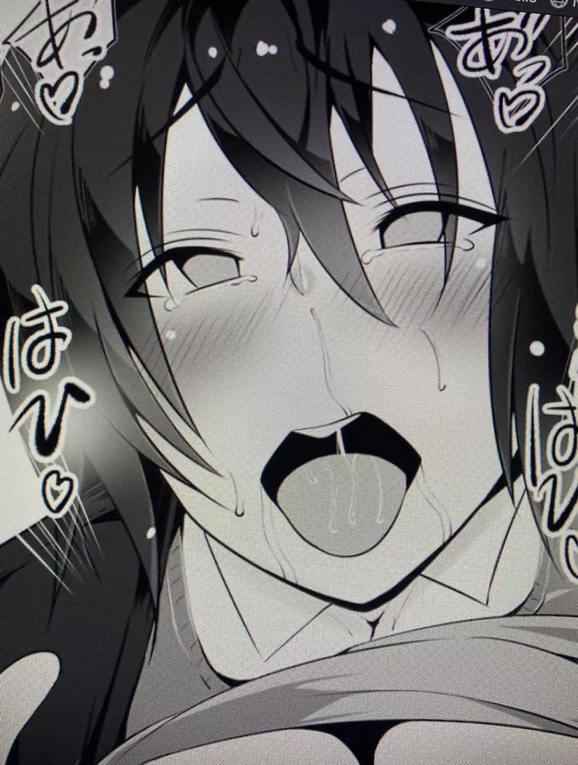 LF Mono Source: ahegao, schoolgirl uniform, dark hair posted by barryjen