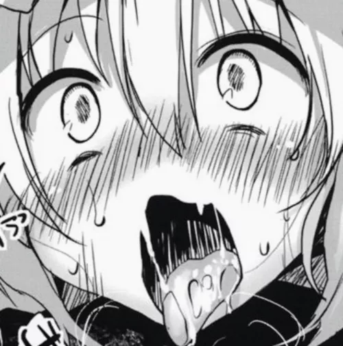 LF mono source: ahegao, tongue out, blushing by X8787