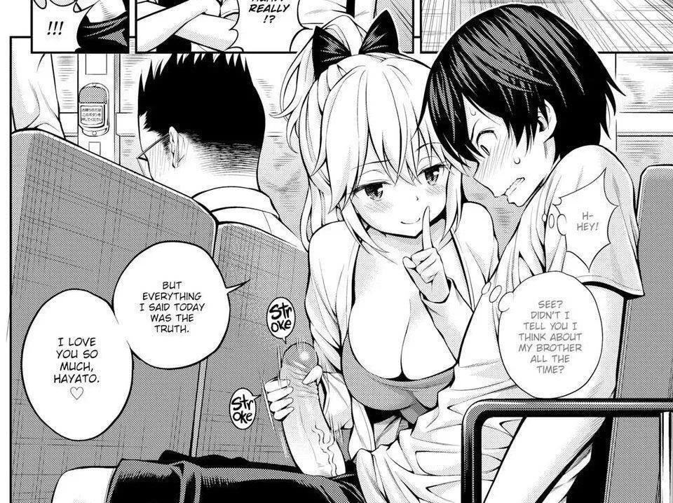 LF Mono Source: “I love you so much hayato”, 1boy, 1girl, handjob, public, bus, quiet posted by Poor_The_Kid