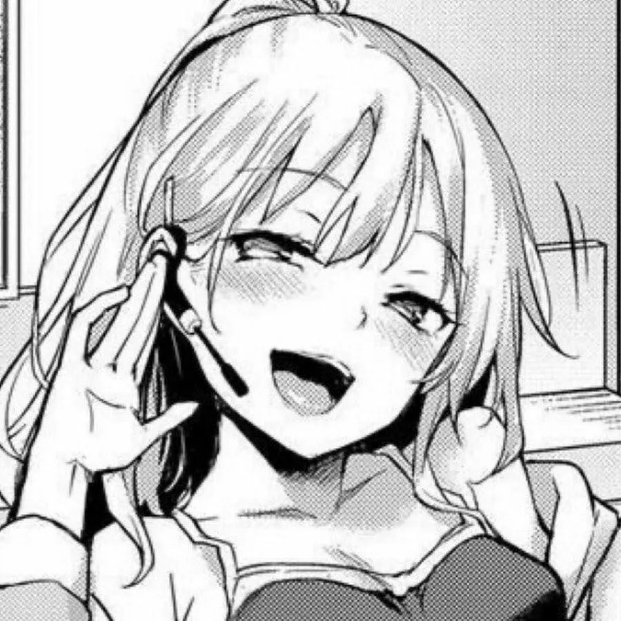 LF Mono Source: Ponytail, Light Colored Hair, Blush, Small Breasts, Clothed, Short/Medium Hair, Tank Top, Smug posted by DudeWithSmallGun