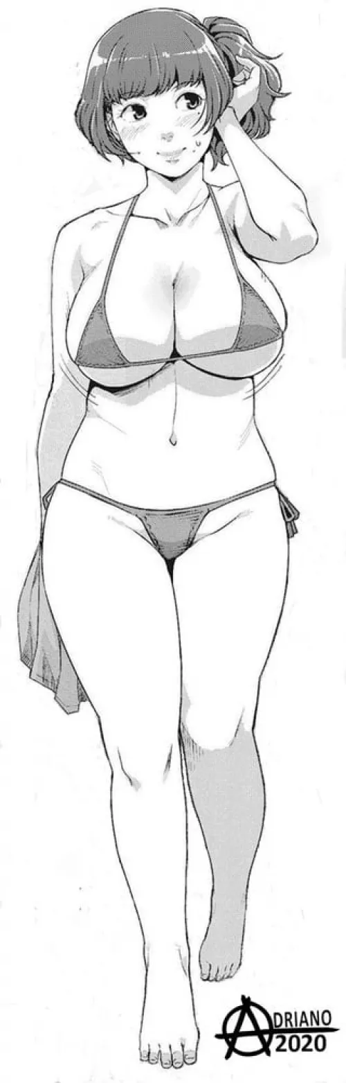 LF Mono Source: Swimsuit, Bikini, Blush, side ponytail, short hair. by Kirito_online