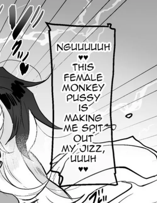 LF mono source: This female monkey pussy is making me spit out my jizz. by Plebynomial