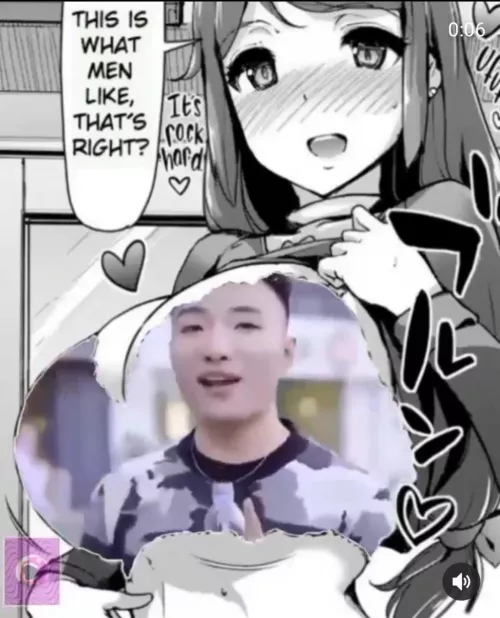 LF Mono Source: 'This is what men like, That's right?', 'it's rock hard', 'blushing', 'big breast', 'long hair' by Antendol