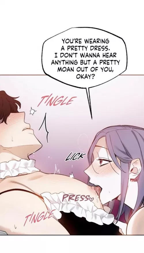 Lf mono source , “You’re wearing a pretty dress. I don’t wanna hear amything but a pretty moan out of you okay ?” nipple licking, femdom, crossdressing, 1boy, 1girl by kanonnnnn