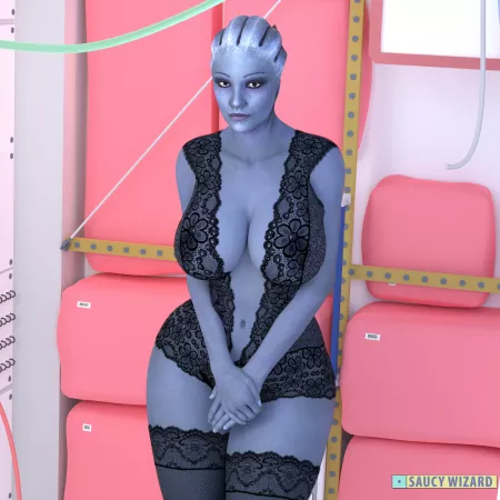 Liara Lingerie [First Post] by saucywizard
