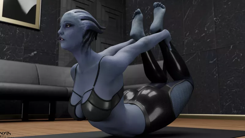 Liara's yoga 1 (Nyes) by Nyes117