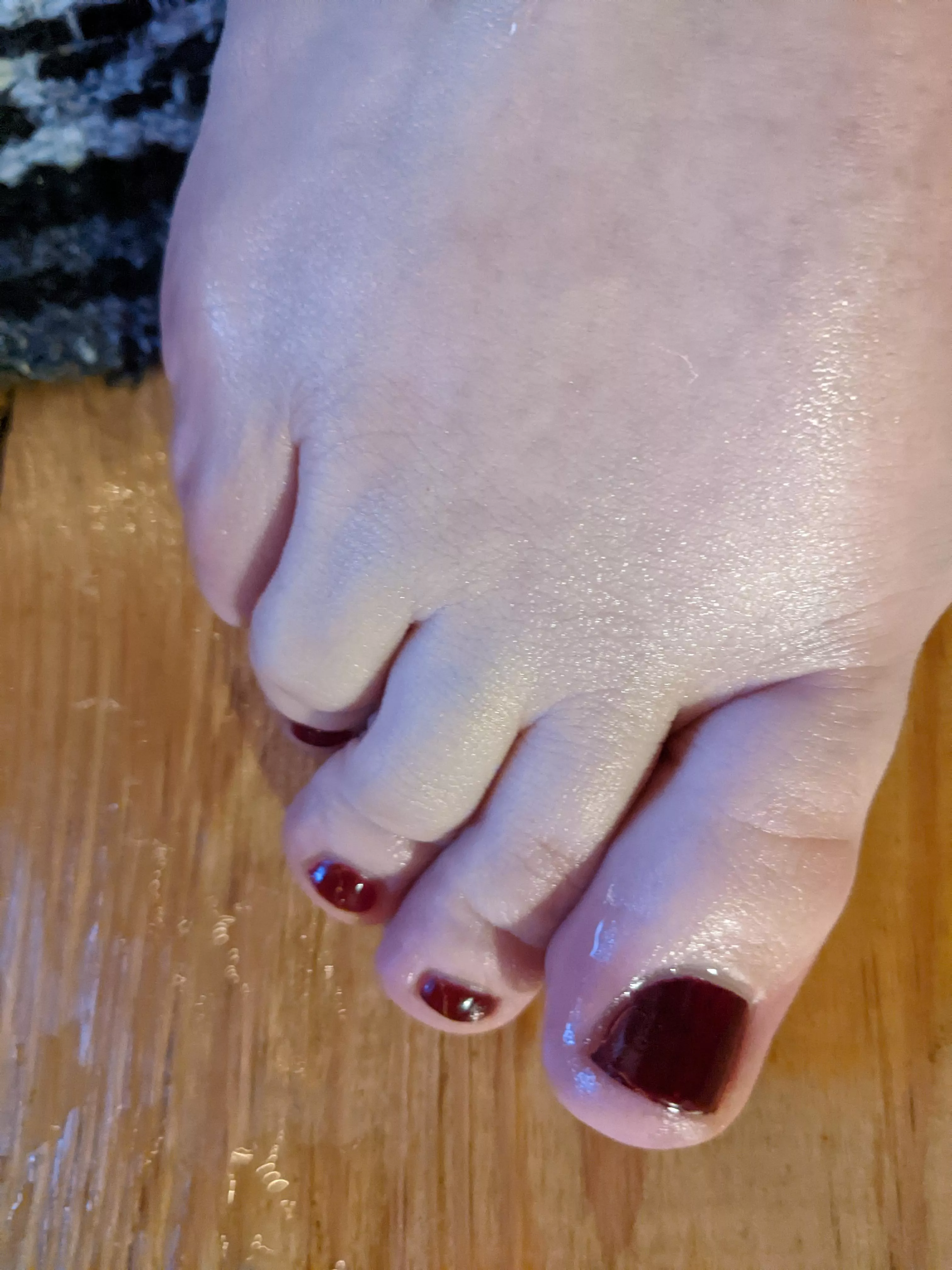 Lick my toes clean then put my heels back on my feet while you rub my clit with your cock!! posted by RIPObjectPronouns