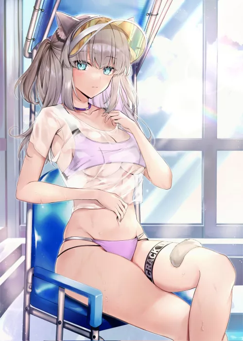 Lifeguard Neko [Original] by CheetahSperm18