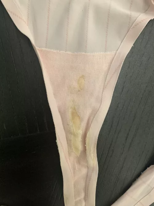 Light pink satin with plenty of cum 💦 by naughtyandsweet143