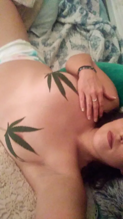 Like my bra? 💚💚 by OutlandishnessOk3242