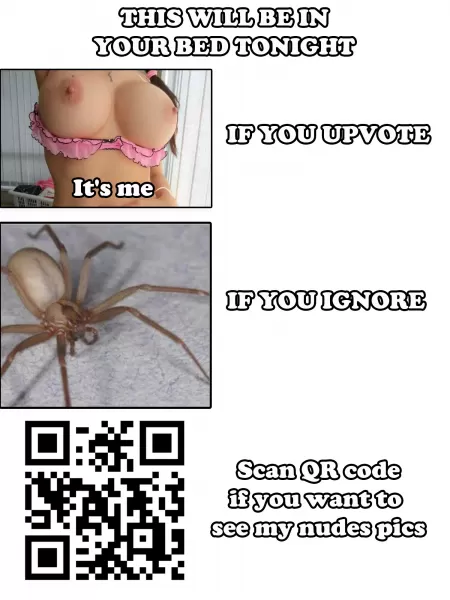 Like this post and I will give you free access to my private nude pics and videos. Scan QR code to see! by Impossible-Style-973