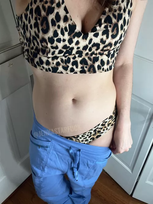 Like what’s under my scrubs? by Jennastarfuck