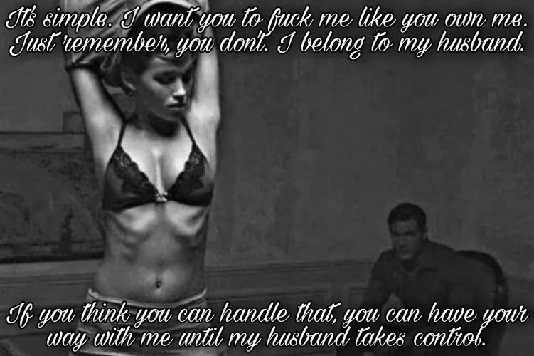 Like you own me... by WantToBeSharer