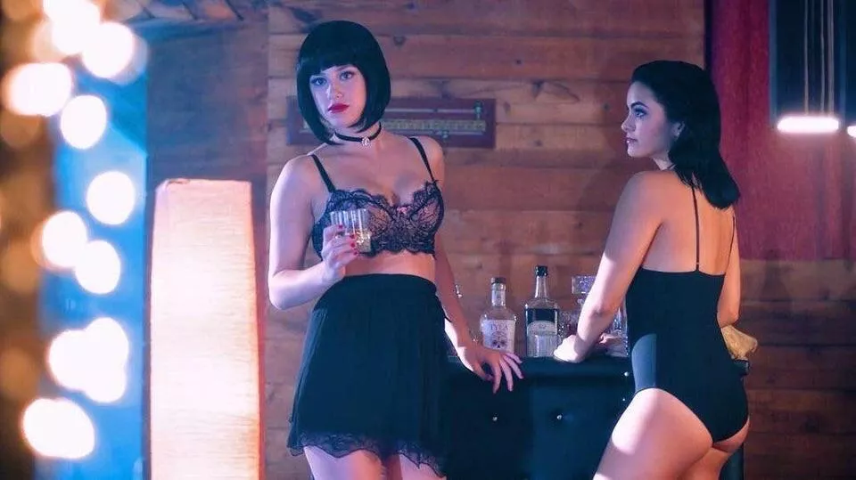 Lili Reinhart and Camilla Mendes looking at you tied to the bed posted by redditback2003