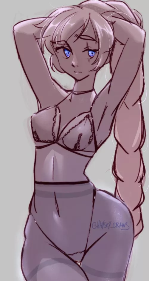 Lingerie Weiss (haysey_draws) by JannisT
