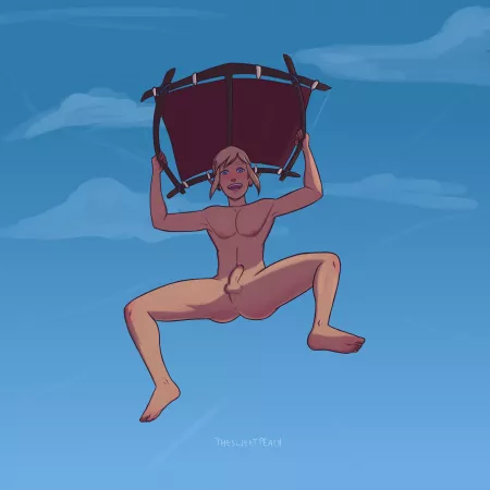 Link paragliding onto some dick [OC] by TheSweetPeach