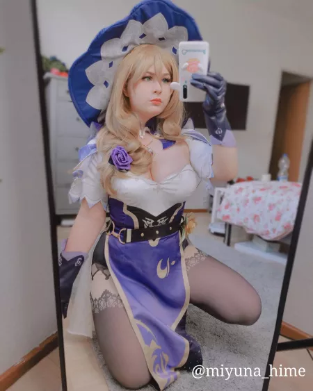 (lisa from genshin impact) What is your favorite character from genshin? 🤔 by miyuna-hime