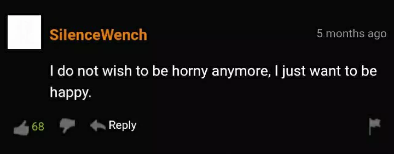 Listen to SilenceWrench. They do not want horny, only happiness. by ThIs_IsMiNe