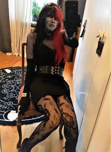 Little Black Goth Dress outfit, what do you think ? by ShadowPrincessN7