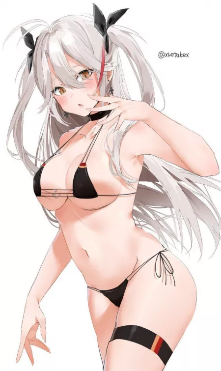 Little black swimsuit by chellin_